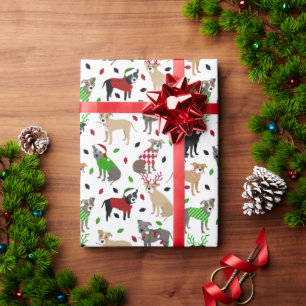 kerstcadeaupapier voor honden cadeaupapier