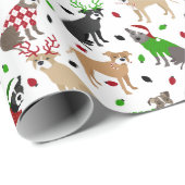kerstcadeaupapier voor honden cadeaupapier (Rol Hoek)