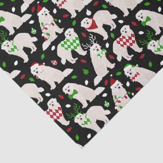 kerstcadeaupapier voor honden tissuepapier (Detail)