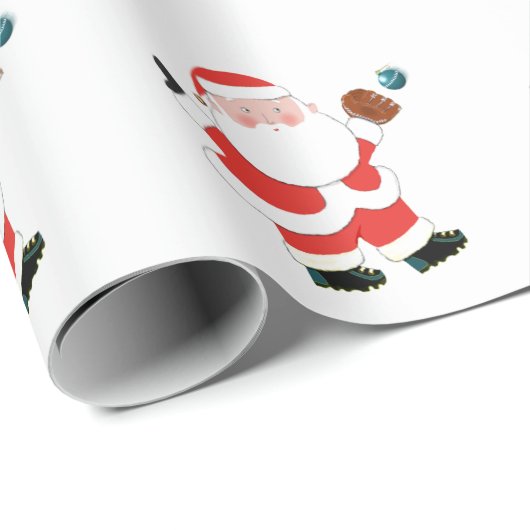 kerstcadeaupapier voor honkbal cadeaupapier (Rol Hoek)