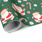 kerstcadeaupapier voor honkbal cadeaupapier (Rol Hoek)