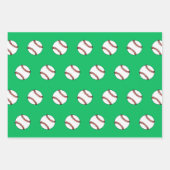 kerstcadeaupapier voor honkbal inpakpapier vel (Voorkant 2)