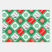 kerstcadeaupapier voor honkbal inpakpapier vel (Voorkant 3)