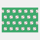 kerstcadeaupapier voor honkbal inpakpapier vel (Voorkant 2)