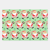 kerstcadeaupapier voor honkbal inpakpapier vel (Voorkant)