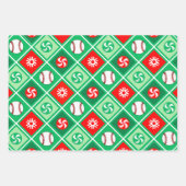 kerstcadeaupapier voor honkbal inpakpapier vel (Voorkant 2)