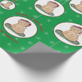 kerstcadeaupapier voor kattenkat-feestdag cadeaupapier (Hoek)