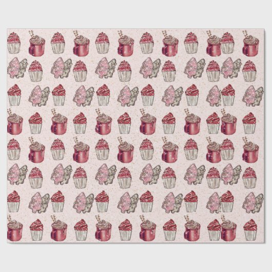 kerstcadeaupapier voor kerstcadeautjes cadeaupapier (Vlak)