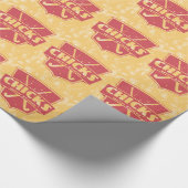 Kerstcadeaupapier voor kerstcadeautjes op het veld cadeaupapier (Hoek)