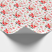 Kerstcadeaupapier voor kerstcadeautjes op het veld cadeaupapier (Hoek)