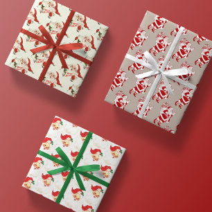 kerstcadeaupapier voor kerstcadeautjes voor retro  inpakpapier vel