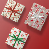 kerstcadeaupapier voor kerstcadeautjes voor retro  inpakpapier vel