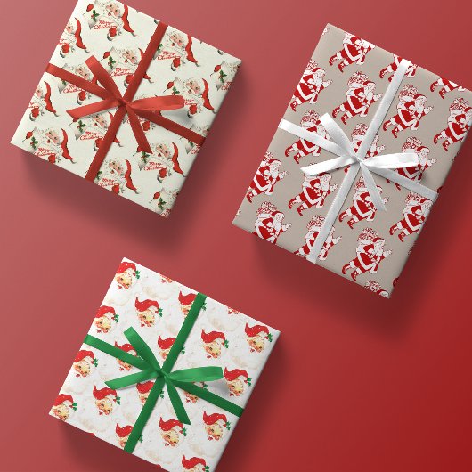 kerstcadeaupapier voor kerstcadeautjes voor retro inpakpapier vel