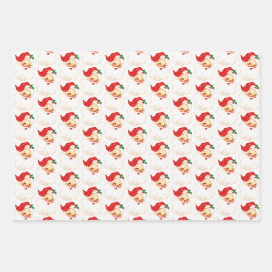 kerstcadeaupapier voor kerstcadeautjes voor retro  inpakpapier vel (Voorkant 3)