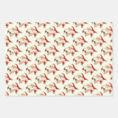 kerstcadeaupapier voor kerstcadeautjes voor retro  inpakpapier vel (Voorkant 2)