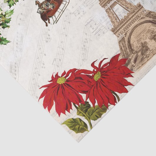  kerstcadeaupapier voor Kerstmis in Parijs Tissuepapier (Detail)