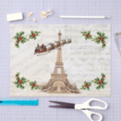  kerstcadeaupapier voor Kerstmis in Parijs Tissuepapier (Craft)