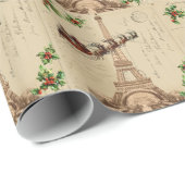  kerstcadeaupapier voor Kerstmis in Santa Paris Cadeaupapier (Rol Hoek)