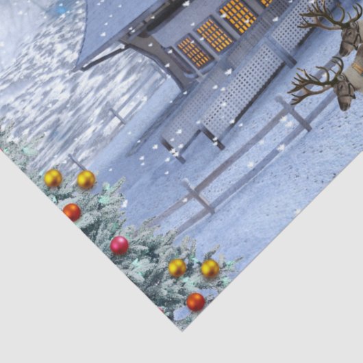 kerstcadeaupapier voor kerstmis tissuepapier (Detail)