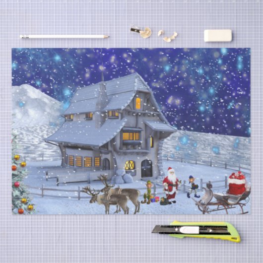 kerstcadeaupapier voor kerstmis tissuepapier (Craft)