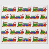 kerstcadeaupapier voor kerstvakantiewagens cadeaupapier (Vlak)