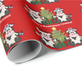 kerstcadeaupapier voor Koe Cadeaupapier (Rol Hoek)