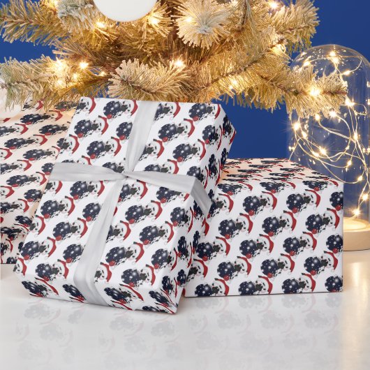 kerstcadeaupapier voor Koe Cadeaupapier (Feestdagen)