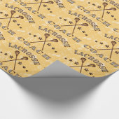 kerstcadeaupapier voor Lacrosse Coach Cadeaupapier (Hoek)