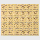 kerstcadeaupapier voor Lacrosse Coach Cadeaupapier (Vlak)