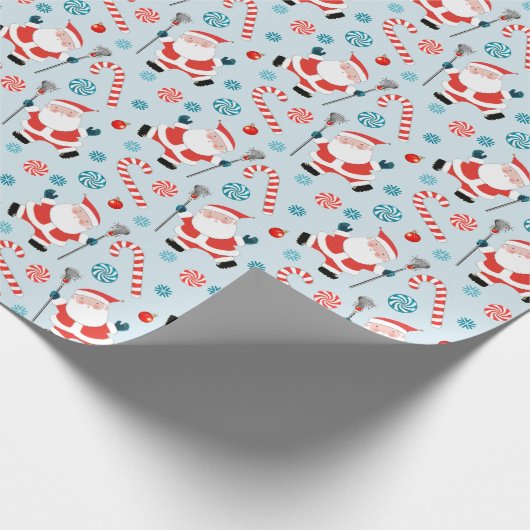 kerstcadeaupapier voor lacrosse kerstcadeaus cadeaupapier (Hoek)