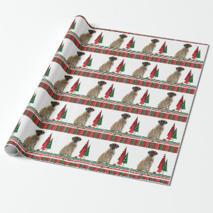 kerstcadeaupapier voor Mastiff Cadeaupapier