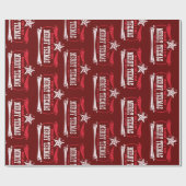  kerstcadeaupapier voor Merry Texas Cadeaupapier (Vlak)