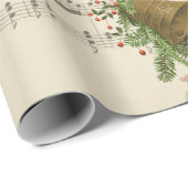 kerstcadeaupapier voor muziek cadeaupapier (Rol Hoek)