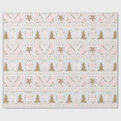  kerstcadeaupapier voor pasta's cadeaupapier (Vlak)