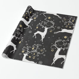 kerstcadeaupapier voor rendierfeestdagen cadeaupapier