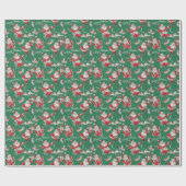  kerstcadeaupapier voor retourbonen cadeaupapier (Vlak)