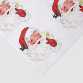  kerstcadeaupapier voor Retro Santa Gift Tissuepapier (Detail)