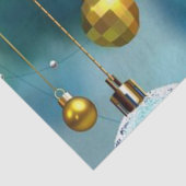 kerstcadeaupapier, vrolijk kerstfeest, hond tissuepapier (Detail)