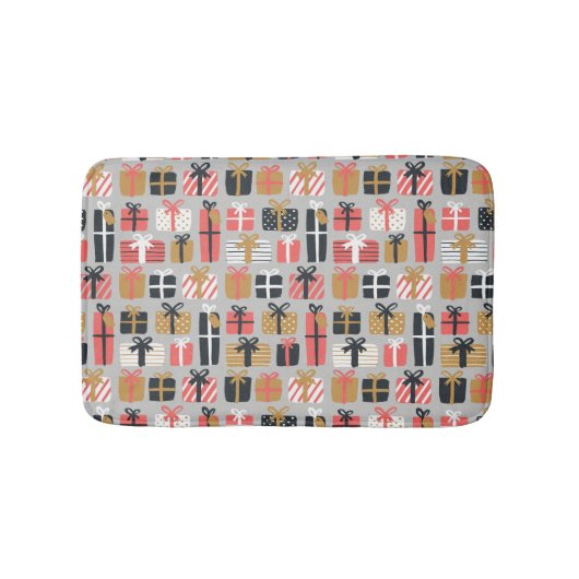 kerstcadeaupatroon badmat (Voorkant)