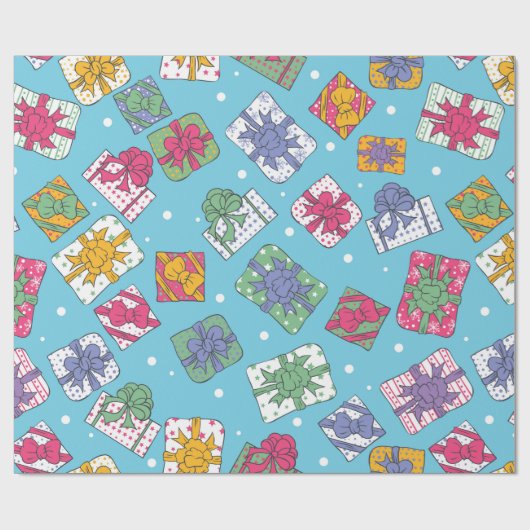 kerstcadeaupatroon cadeaupapier (Vlak)