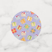 kerstcadeaupatroon confetti (Kleine voorkant)