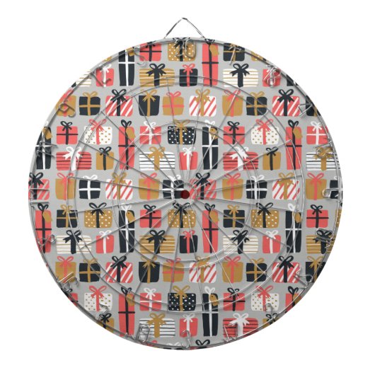 kerstcadeaupatroon dartbord (Voorkant)