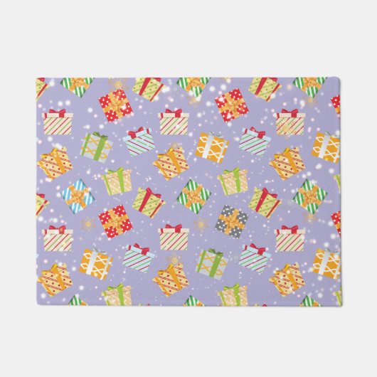 kerstcadeaupatroon deurmat (Voorkant)