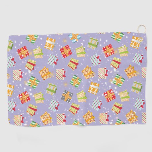 kerstcadeaupatroon golfhanddoek (Horizontaal)
