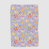 kerstcadeaupatroon golfhanddoek (Voorkant)