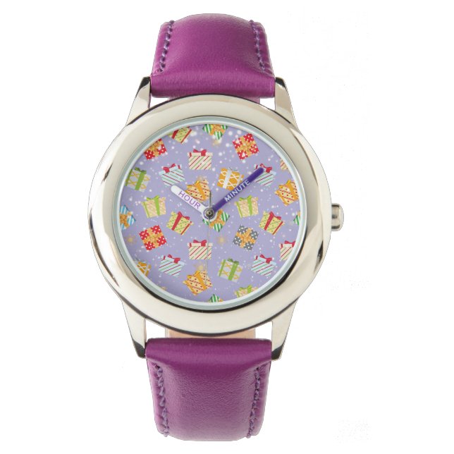 kerstcadeaupatroon horloge (Voorkant)