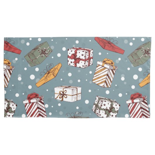 kerstcadeaupatroon kussensloop (Voorkant-Links)