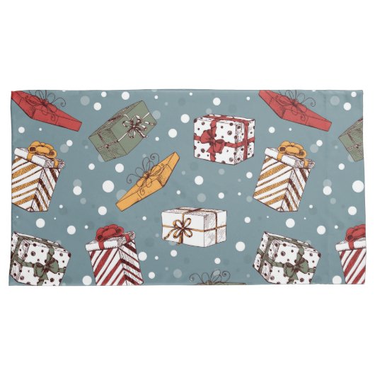 kerstcadeaupatroon kussensloop (Voorkant-Rechts)