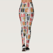 kerstcadeaupatroon leggings (Achterkant)