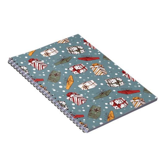 kerstcadeaupatroon notitieboek (Rechterzijde)